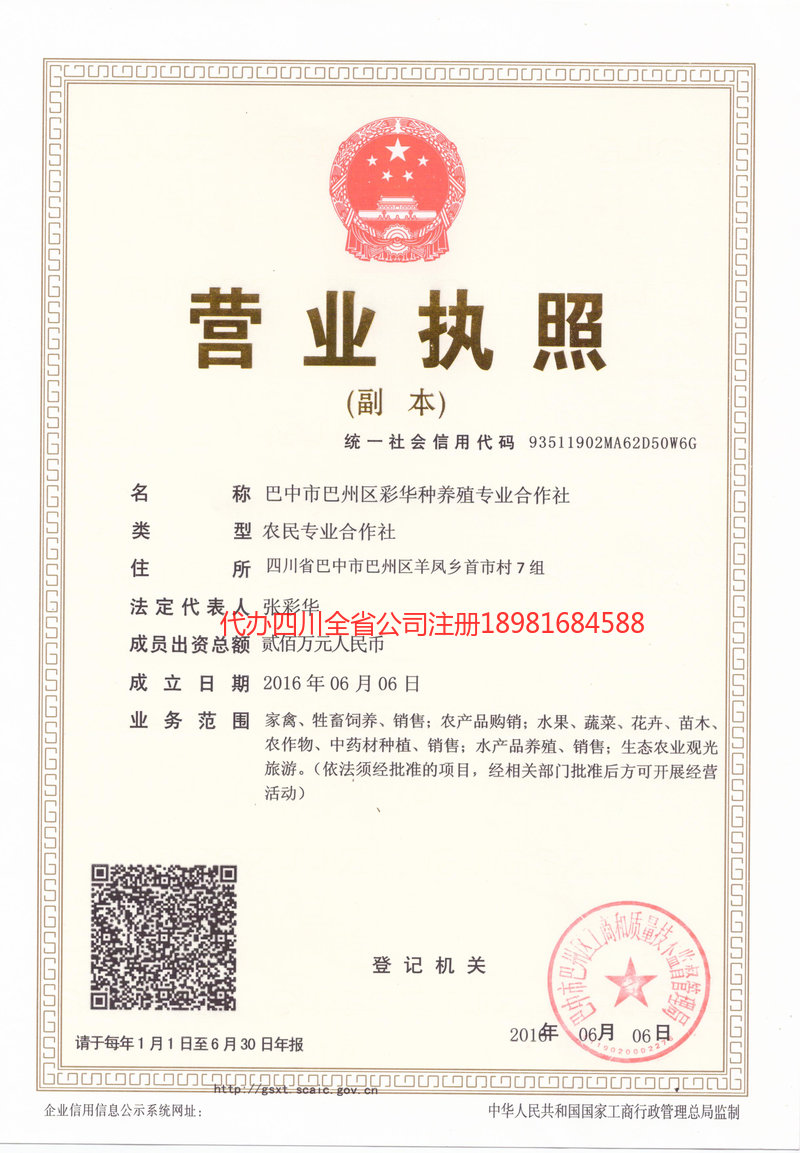 项城项城彩华种养殖专业合作社